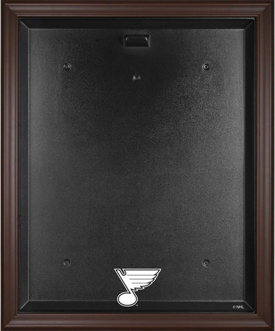 St. Louis Blues Brown Framed Logo Jersey Display Case Authentic
