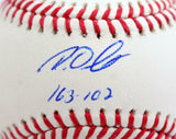 Roy Oswalt Autographed Rawlings OML Baseball w/3 Inscriptions- JSA W *Blue