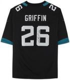 Framed Shaquill Griffin Jacksonville Jaguars Signed #26 Black Jersey
