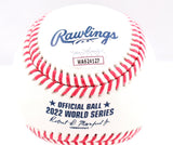 Chas McCormick Autographed Rawlings OML 2022 WS Baseball w/WS Champs- JSA W