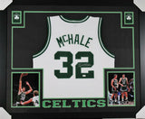 Kevin McHale Signed Boston Celtics 35x43 Custom Framed White Jersey (JSA COA)