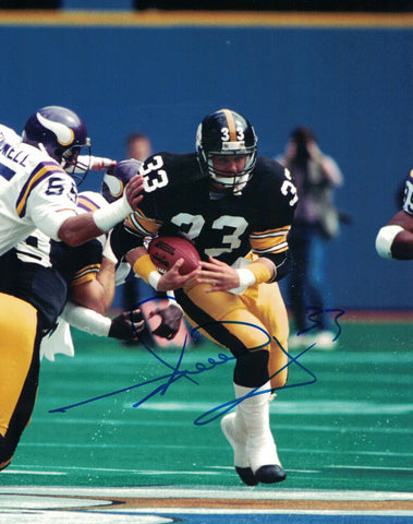 Merril Hoge Autographed/Signed Pittsburgh Steelers 8x10 Photo 30253