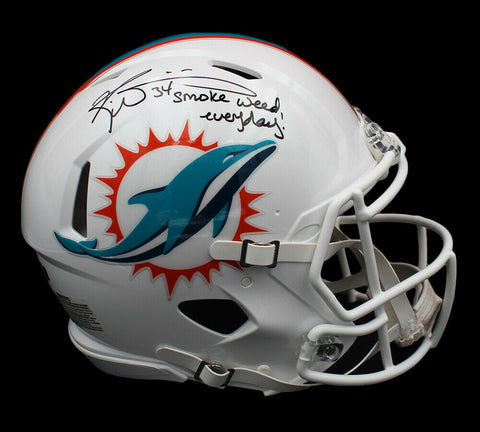 Ricky Williams Signed Miami Dolphins Speed Authentic Helmet - Smoke Weed Everyda
