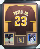 FERNANDO TATIS (Padres brown TOWER) Signed Autographed Framed Jersey JSA
