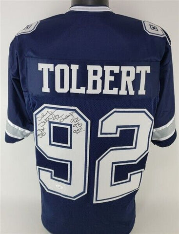 Tony Tolbert "3x SB Champs 92,93,95" Signed Dallas Cowboys Jersey (JSA COA)