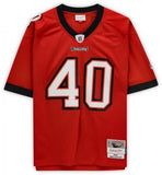 Mike Alstott Tampa Bay Buccaneers Signed Mitchell & Ness Red Jersey w/Ins