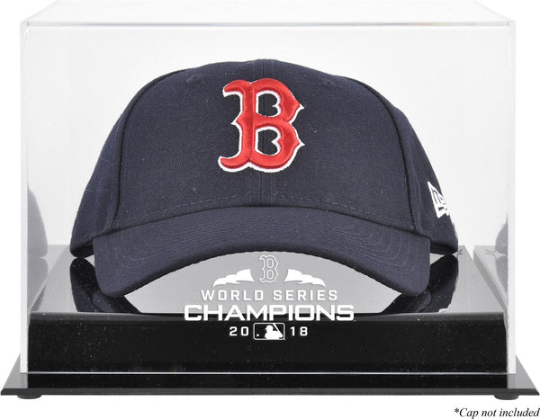 Boston Red Sox 2018 WS Champs Acrylic Logo Cap Display Case