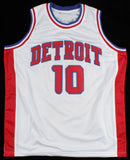 Dennis Rodman Signed Pistons Jersey (Beckett COA) Detroit 7xRebounding Leader