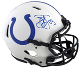 Colts Reggie Wayne Signed Lunar Full Size Speed Proline Helmet PSA/DNA Itp