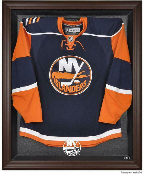 New York Islanders Brown Framed Logo Jersey Display Case - Fanatics