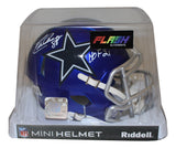 Drew Pearson Autographed Dallas Cowboys Flash Mini Helmet HOF Beckett 38888