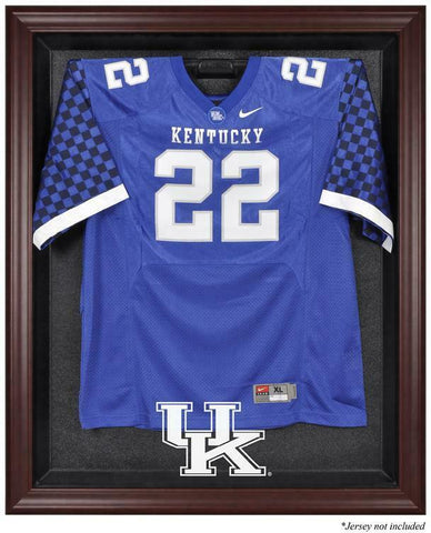 Kentucky Wildcats Mahogany Framed Logo Jersey Display Case - Fanatics Authentic