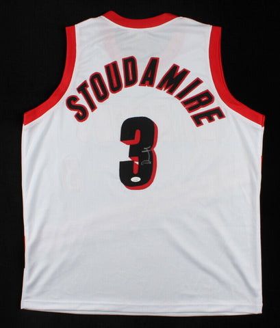 Damon Stoudamire Signed Trail Blazers Jersey (JSA COA) Portland (1998-2005)