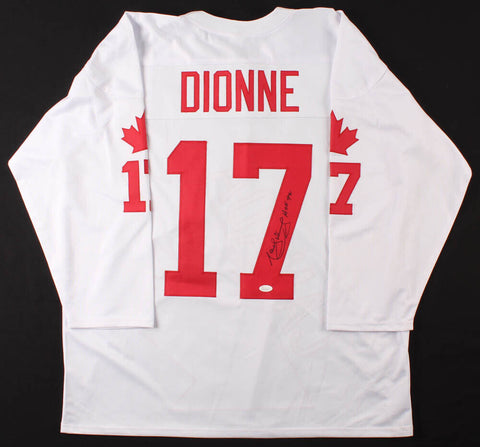 Marcel Dionne Signed Team Canada Jersey Inscribed "HOF 92" (JSA COA) L.A. Kings