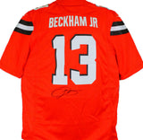 Odell Beckham Signed Orange Nike Game Jersey-Beckett W Hologram *Black