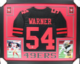 FRED WARNER (49ers black SKYLINE) Signed Autographed Framed Jersey Beckett