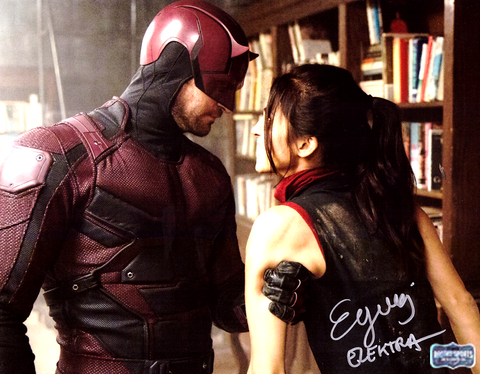 Elodie Yung Signed Daredevil Elektra Unframed 8x10 Photo - With Daredevil with "