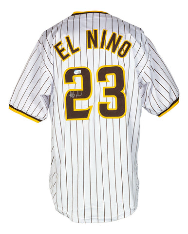 Fernando Tatis Jr. Signed Custom White El Nino Pro Style Baseball Jersey BAS