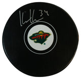 Kaapo Kahkonen Autographed Minnesota Wild Hockey Puck Fanatics 35426