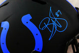 Reggie Wayne Signed Indianapolis Colts F/S Eclipse Helmet- Beckett W Auth *Blue