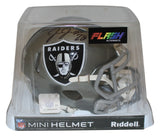 Josh Jacobs Autographed Las Vegas Raiders Flash Mini Helmet Beckett 35367