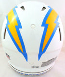 Rodney Harrison Autographed Chargers Authentic FS Speed Helmet- Beckett W *Black