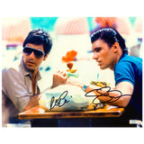 Al Pacino Steven Bauer Autographed Scarface Tony Montana Manny 11x14 Scene Photo