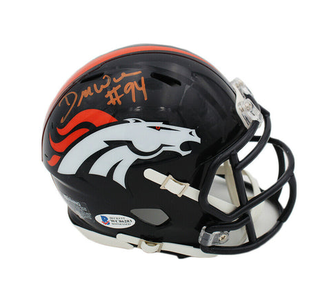 DeMarcus Ware Signed Denver Broncos Speed NFL Mini Helmet