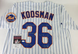 Jerry Koosman 6xStat Inscribed & Signed New York Met Majestic MLB Jersey JSA COA