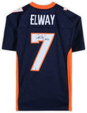 FRMD John Elway Broncos Signed Mitchell&Ness Navy Rep Jersey w/"HOF 04"Inc