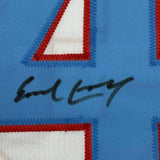 FRAMED Autographed/Signed EARL CAMPBELL 33x42 Houston White Jersey Beckett COA