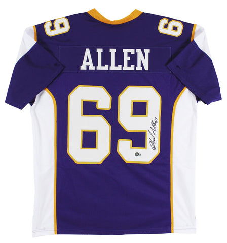 Jared Allen Authentic Signed Purple Pro Style Jersey Autographed BAS Witnessed