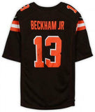 Framed Odell Beckham Jr. Cleveland Browns Autographed Nike Brown Game Jersey
