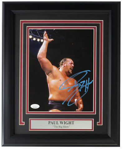 The Big Show Paul Wight Signed Framed 8x10 WWE Photo JSA WIT770974