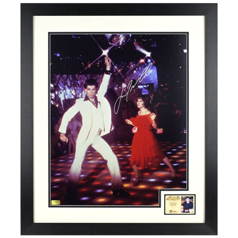 John Travolta Autographed Saturday Night Fever Tony Manero 16x20 Framed Photo