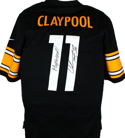 Chase Claypool Signed Steelers Black Nike Game Jersey w-Mapletron-Beckett W Holo