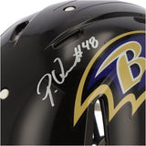 Patrick Queen Baltimore Ravens Signed Riddell Speed Authentic Helmet