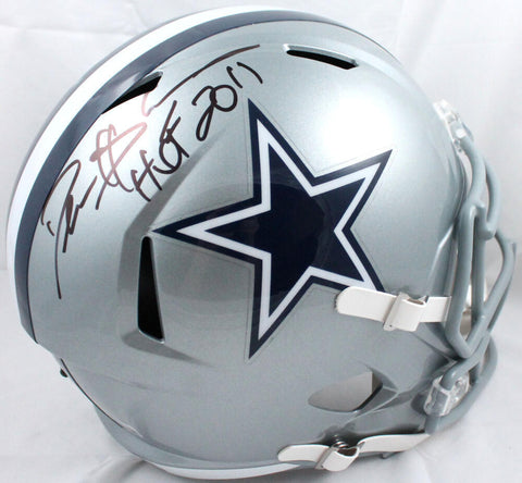 Deion Sanders Autographed Dallas Cowboys F/S Speed Helmet w/HOF-Beckett W Holo