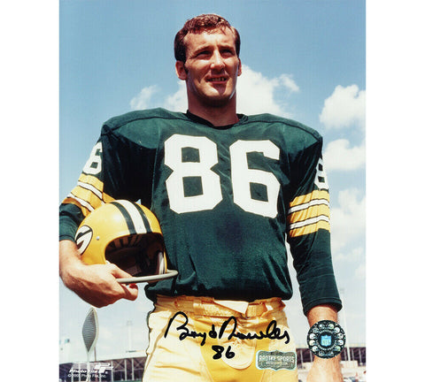 Boyd Dowler Signed Packers Unframed 8x10 Photo-Helmet in Hand