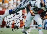 Kenny Easley Autographed Seahawks 8x10 Photo vs Dolphins w/ HOF- JSA W Auth *Blk
