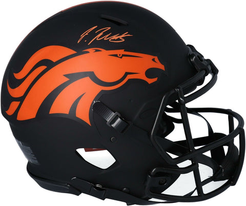 Jerry Jeudy Denver Broncos Signed Eclipse Alternate Speed Authentic Helmet
