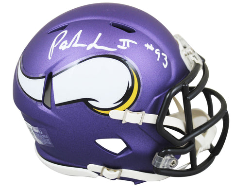 Vikings Patrick Jones Authentic Signed Speed Mini Helmet Autographed BAS Witness