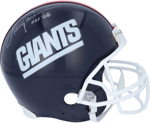 Harry Carson NY Giants Signed Throwback Logo Authentic Helmet with "HOF 06" Insc