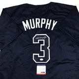 Autographed/Signed Dale Murphy Atlanta Dark Blue Baseball Jersey PSA/DNA COA