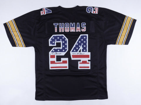 J.T. Thomas Signed Pittsburgh Steelers Jersey Inscribed "4x SB Champ" (JSA COA)