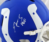 Edgerrin James Signed Indianapolis Colts F/S AMP Speed Helmet w/HOF - JSA W Auth