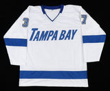 Yanni Gourde Signed Tampa Bay Lightning Jersey (OKAuthentic) Back to Back S Cups