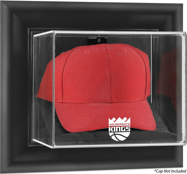 Sacramento Kings Black Framed Wall-Mounted Team Logo Cap Display Case