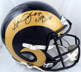 Steven Jackson Signed Rams F/S 00-16 Speed Helmet w/11,438 rush yds-BAW Hologram