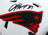 Damien Harris Autographed NE Patriots Lunar Speed Mini Helmet-Beckett W Hologram